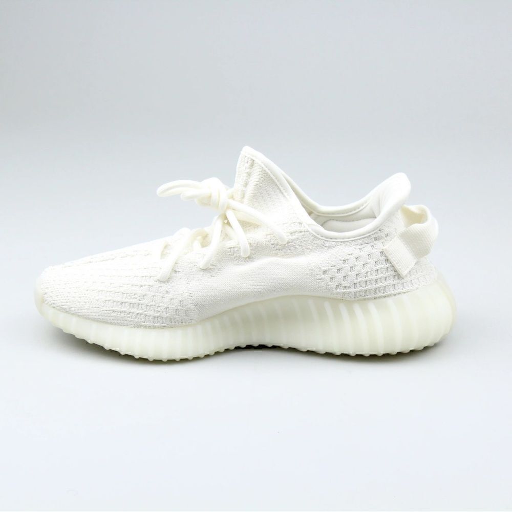 Yeezy x Adidas Cream/Triple White Knit Fabric Boost